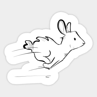 Running Bunny Sticker